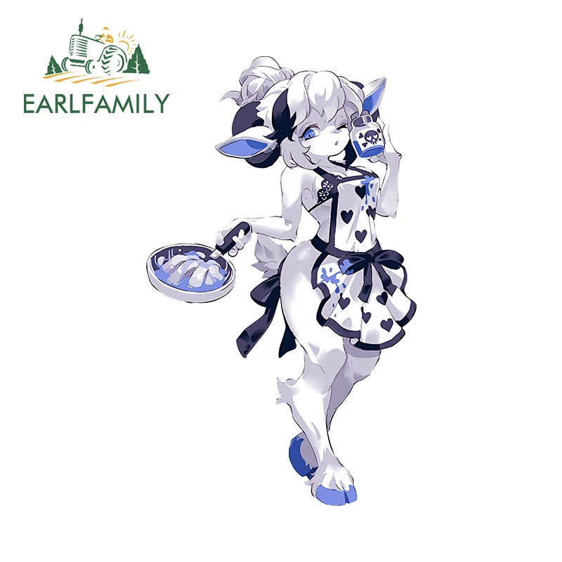 EARLFAMILY 13 см x 7 8 пушистый демон сексуальная девушка автомобильные наклейки фартук
