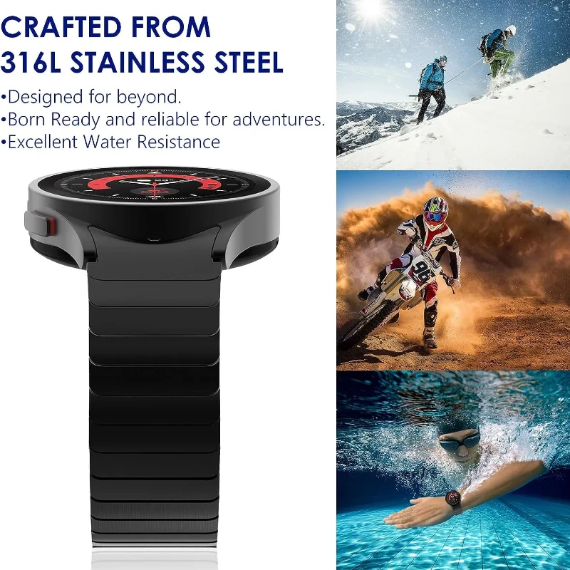 Фото Металлический ремешок без зазоров для Samsung Galaxy Watch 4, 5, 6, 7, 40 мм, 44 мм, ремешок из нержавеющей стали для часов 4-6 Classic, 47/46/43/42 мм, браслет №5
