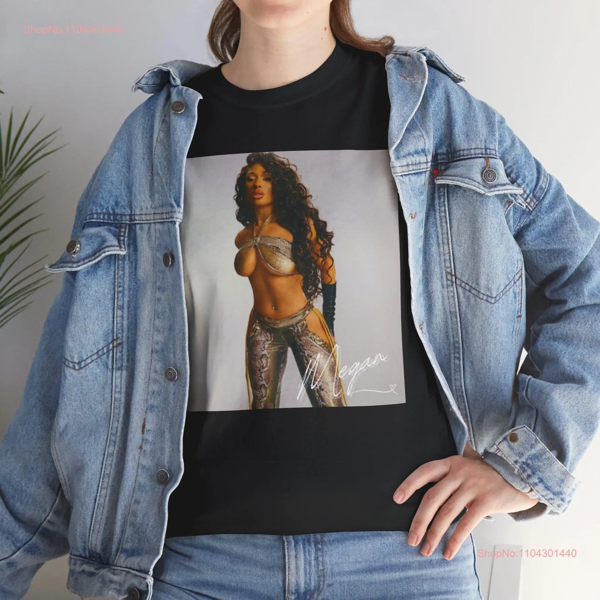 Футболка из плотного хлопка Megan thee Stallion Signature с длинными или короткими рукавами