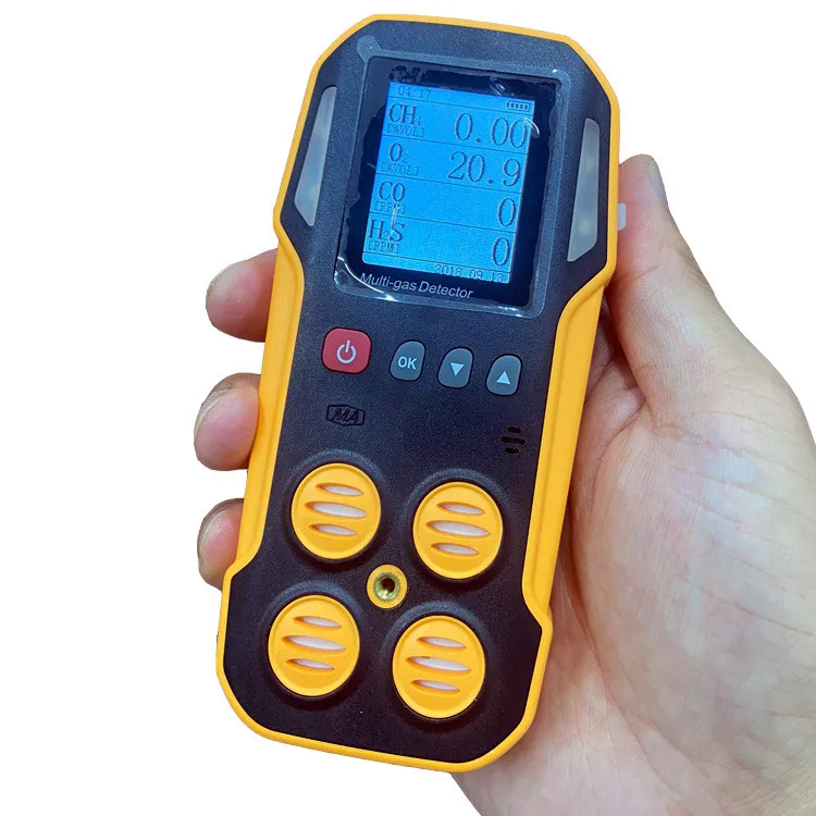 Handheld egm 5 gas monitor analyzer 3 a-l-a-r-m honeywell infra red gas lpg lel detector portable multi gas detector