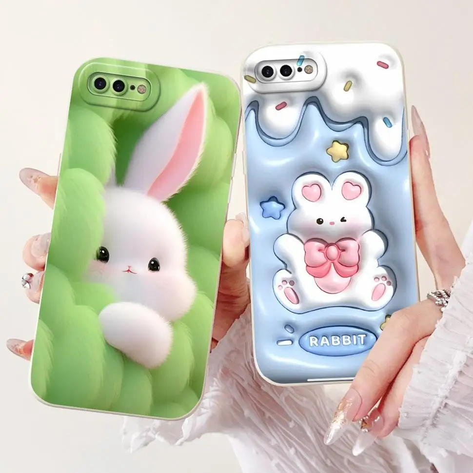 Чехол для iPhone 7 Plus A1661 A1784 Мягкие силиконовые чехлы телефонов с милой пандой Apple IPhone