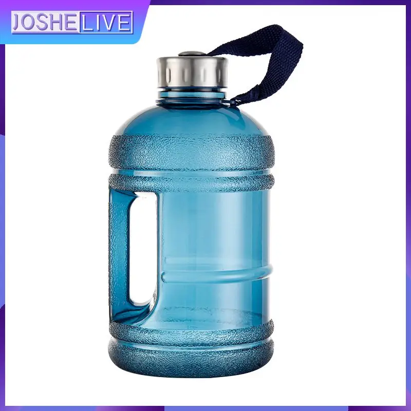 

1.9L Water Bottle With Handle Dumbbell Cup Outdoor Gym Straight Drinking Bottles Fitness Sports BPA Free Large Capacity Jug