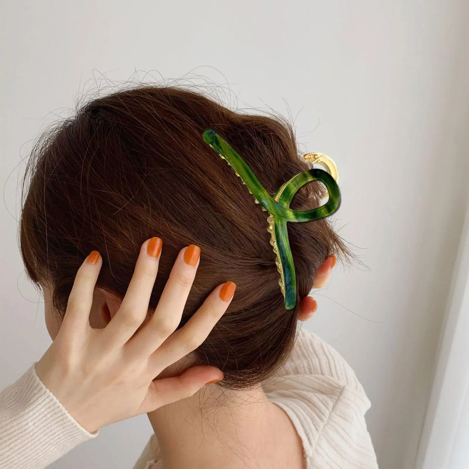 

Женская Металлическая Заколка-краб для волос