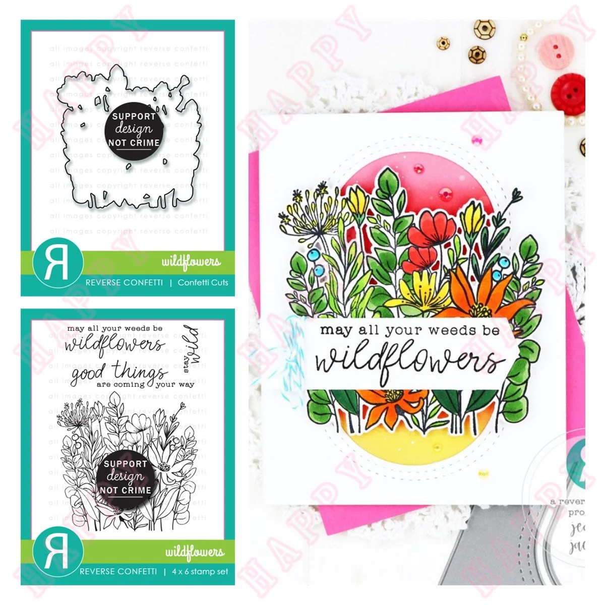 

2022 New Wildflowers Metal Cutting Dies Clear Stamps Diy Scrapbooking Paper Greeting Cards Album Crafts Decor Embossing Molds