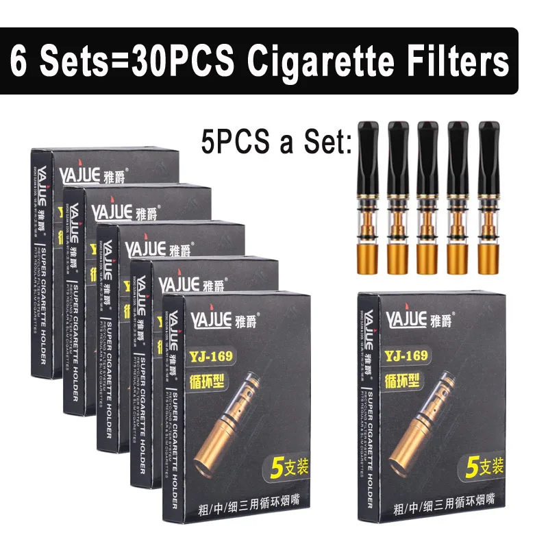 Набор Из 6/12 Шт. Дымоотделенный Мундштук С Микрофильтром 6 Мм/8 Мм Аксессуар Для