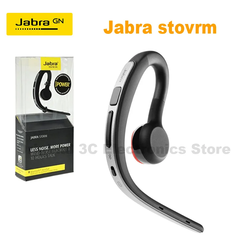 

Original Jabra storm Wireless Bluetooth Handsfree Earphones HD Voice Stereo In Car Headset Ear Hook Bluetooth Business Headset