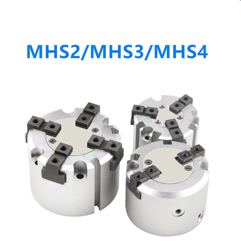 

MHS2 MHS3 MHS4 Parallel Air Gripper Finger SameAsSMC Bore 16D/20D/25D/32D/40D/50D mm Double Acting MHS2-16D MHS3-16D MHS4-16D