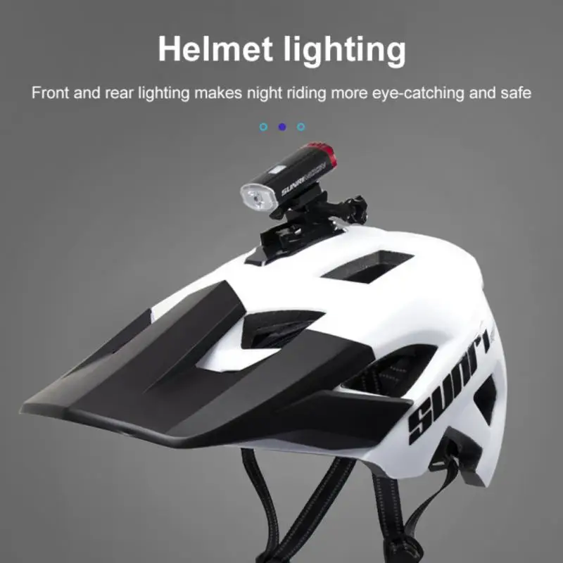 

Шлем для горного велосипеда, Аккумуляторный супер яркий шлем для велоспорта, передний и задний фонарь, водонепроницаемый велосипедный фонарь, задний фонарь