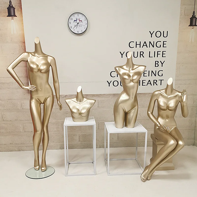 Fiberglass Female Full Body Mannequin For Window Clothing Underwear Display Lady Mannequin Stand