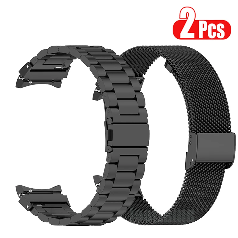 

Metal Wristband For Samsung Galaxy Watch 6 Classic 43mm 47mm Strap For Galaxy Watch 4 5 6 40mm 44mm No Gaps Curved end Bracelets
