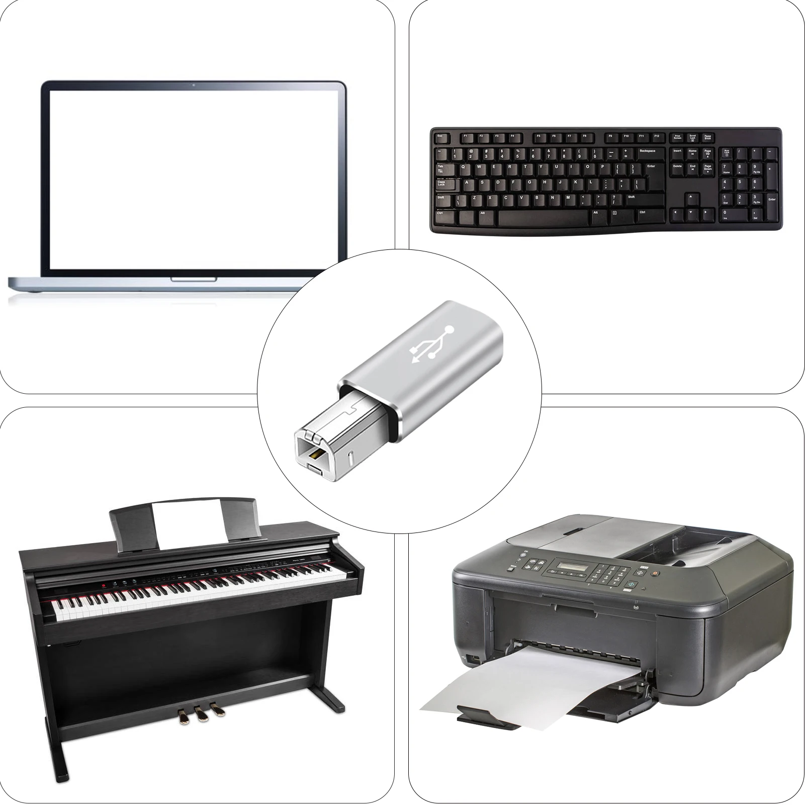 

Переходник с USB Type C «Мама» на USB B «папа»