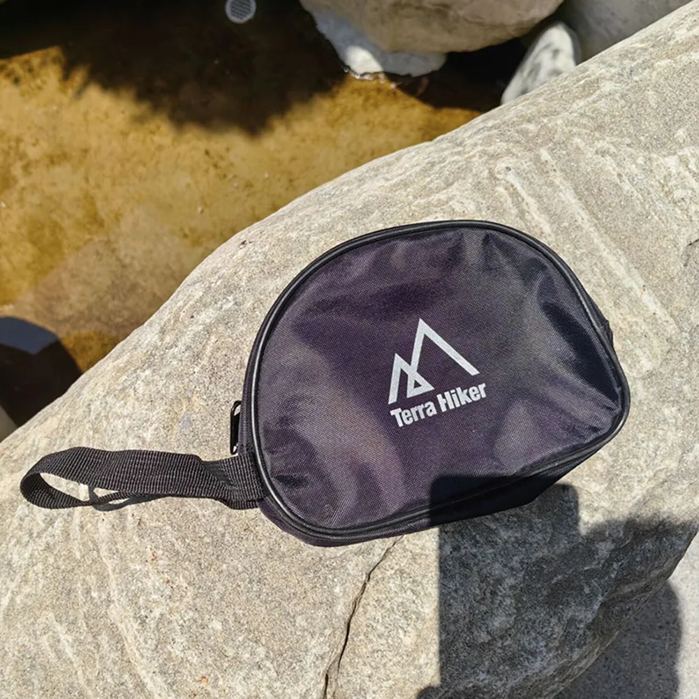 

For Outdoor Camping Light Storage Bundle Pocket 1pc 20*14*5cm 600D Oxford Cloth 71g Black Cutlery Sundries Bag