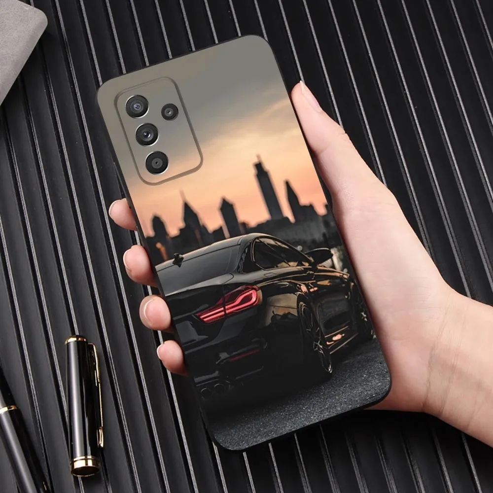 B-Blue Red Car для B-Bmwes-S чехол телефона Samsung Galaxy A13 A21s A22 A31 A32 A52 A53 A71 A80 A91 Мягкий черный