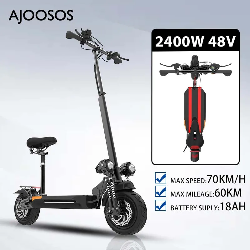 

X500 2400W Electric Scooter 48V 18AH Lithium Battery Dual Motor Foldable E Scooter 70km/h Scooter Elecric Trotinette electrique