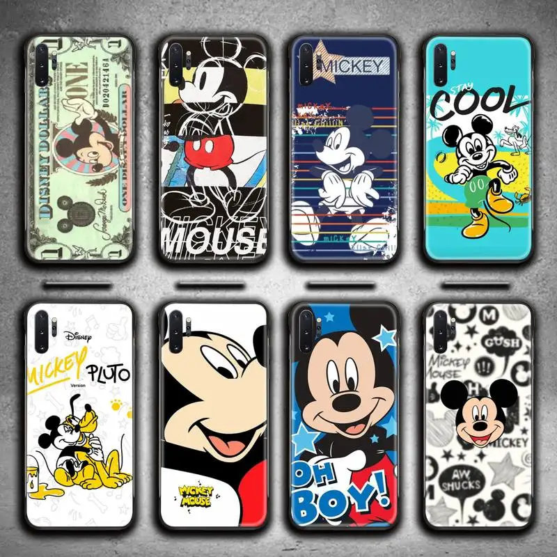 

Cartoon Mickey Mouse Funny Phone Case For Samsung Galaxy Note20 ultra 7 8 9 10 Plus lite M51 M21 M31S J8 2018 Prime