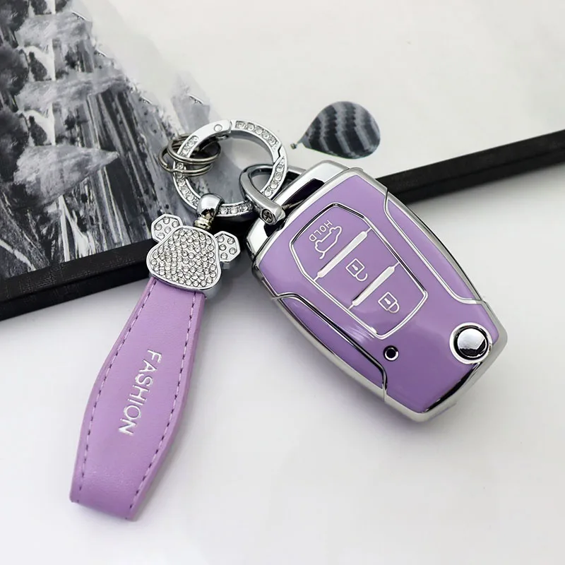 Чехол из ТПУ, защитный чехол-держатель для ключей, складной чехол для автомобиля SsangYong Kyron 2 Sanka Actyon Korando Tivoli, аксессуары Чехол из ТПУ, защитный чехол-держатель для ключей, складной чехол для автомобиля SsangYong Kyron 2 Sanka Actyon Korando Tivoli, аксессуары