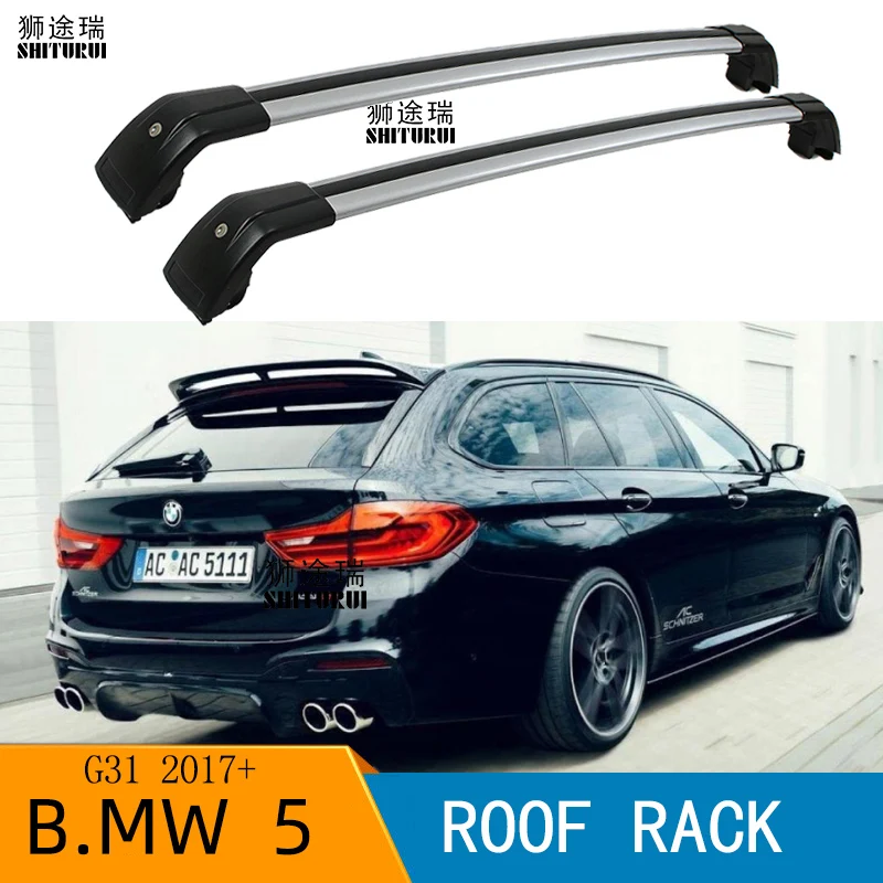 

2Pcs Roof bars For BMW 5-Series Touring wagon 5-dr Estate G31 2017-2022 Aluminum Alloy Side Bars Cross Rails Roof Rack Luggage