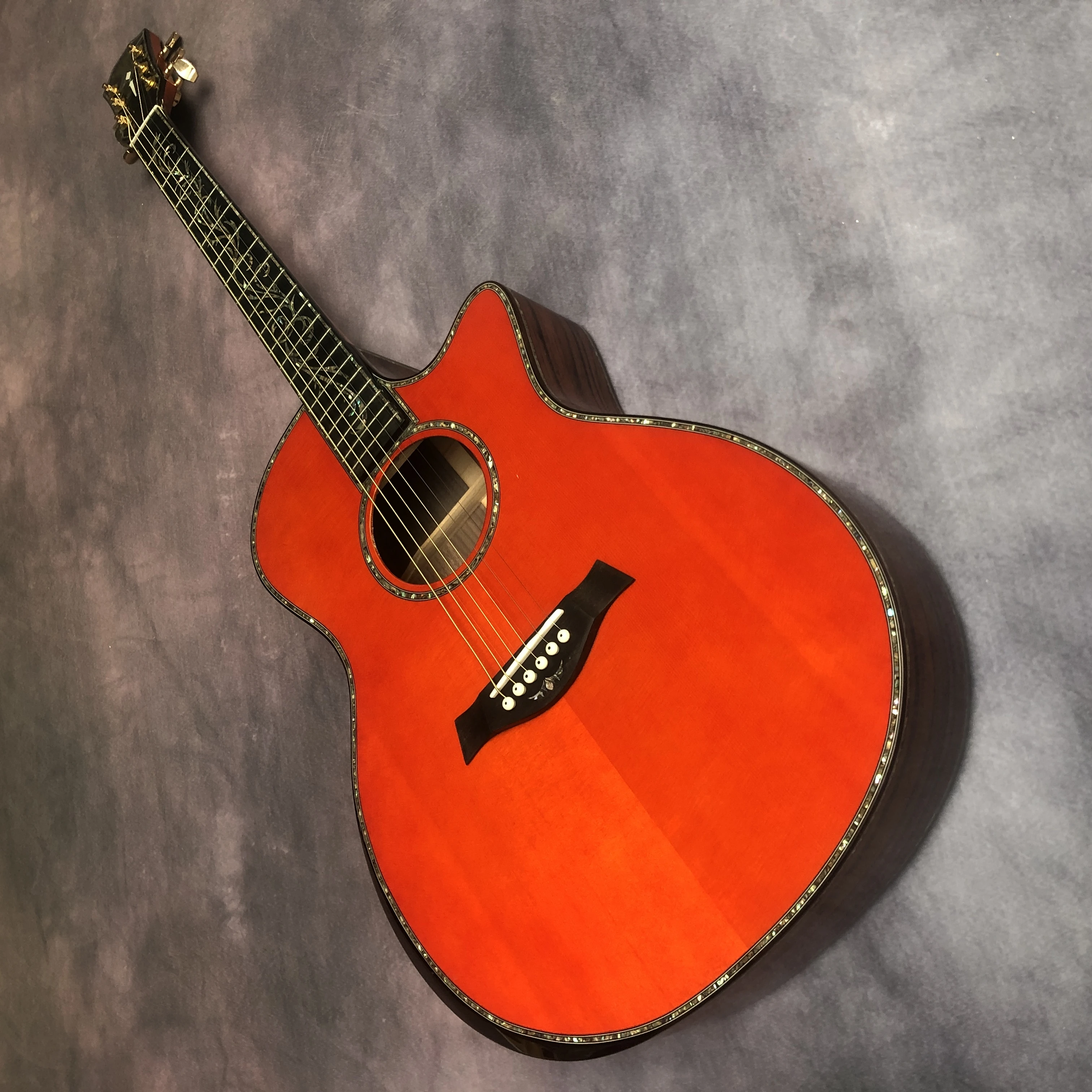 

41 "solid wood profile black finger PS14 series acoustic guitar