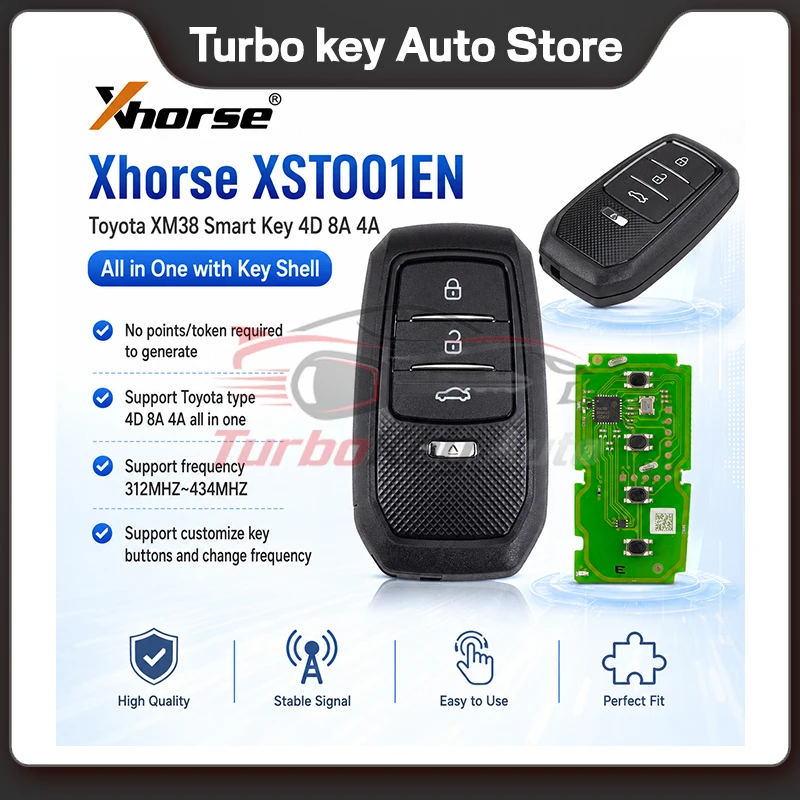 Фото Умный ключ Xhorse XSTO01EN XSTO03EN XSTO20EN XM38 4D 8A 4A All-in-One с корпусом ключа и инструментом Key Tool Max Pro VVDI2 №3