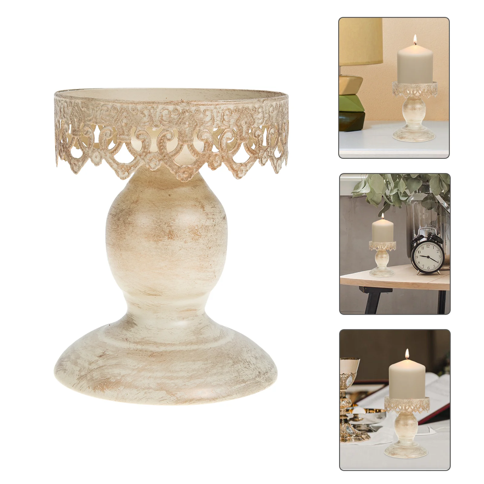 

Countryside Candle Holder Romantic Candle Stand for Candlelight Dinner