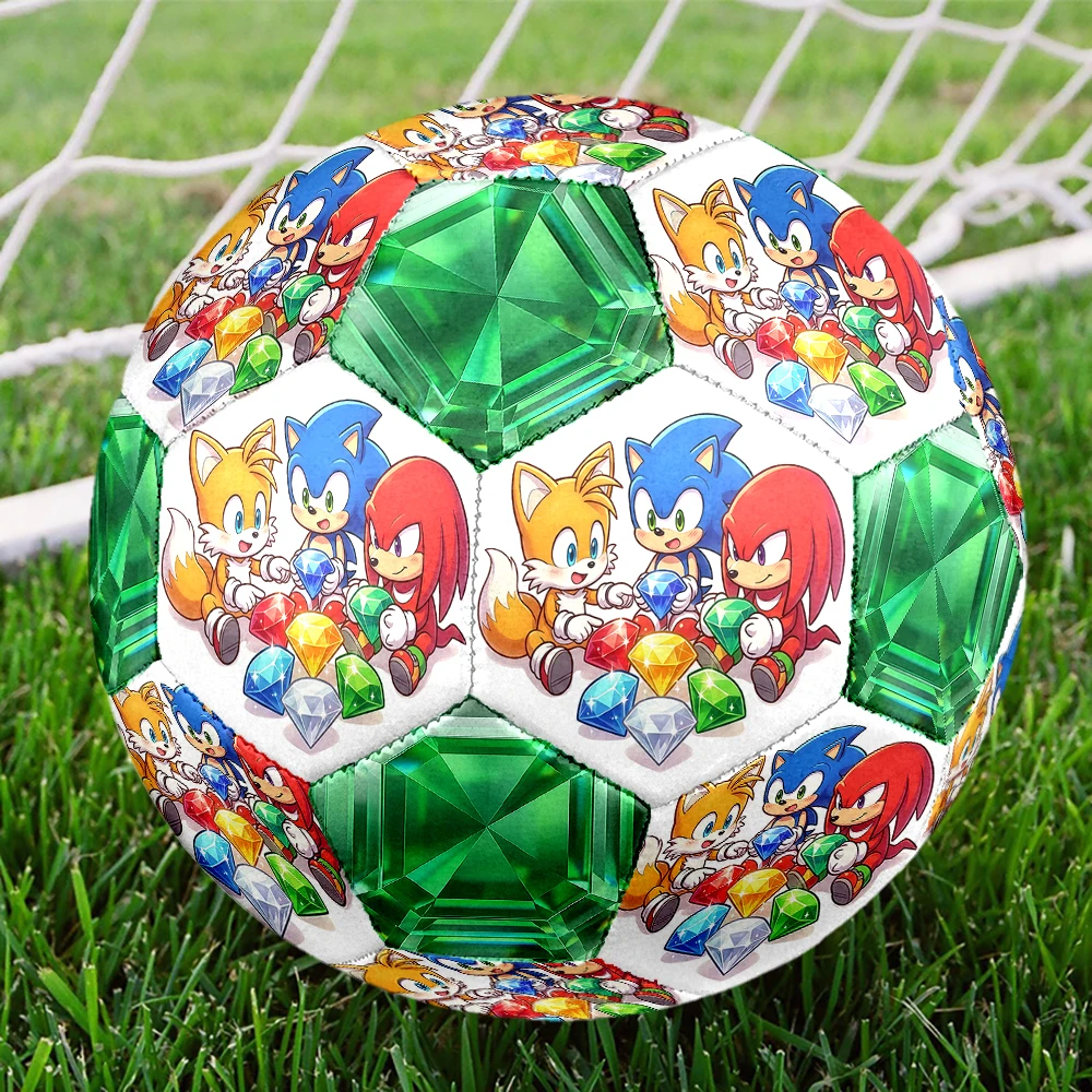 Фото Футбольный мяч Sonic Hedgehog, размер 5, для игр на открытом воздухе, красочный, для всех видов спорта на открытом воздухе, подарок на все сезоны, HE41, 1 шт. №2