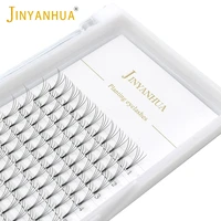 jinyanhua 4d premade fans lashes 0 07mm wispy lashes 5dhandmade 8 15mm natural false eyelashes extension for beauty girls makeup