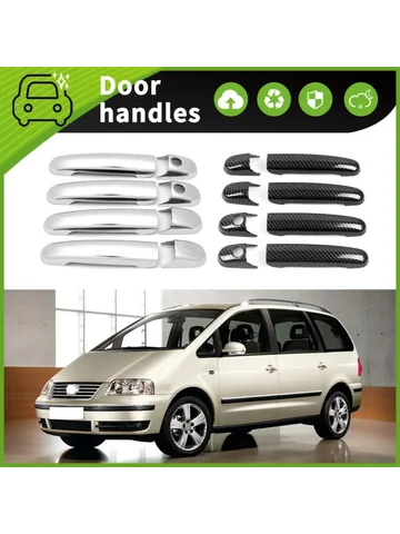 Отделка дверной ручки для 96-10 Volkswagen Sharan 7 м, аксессуары для защиты от царапин