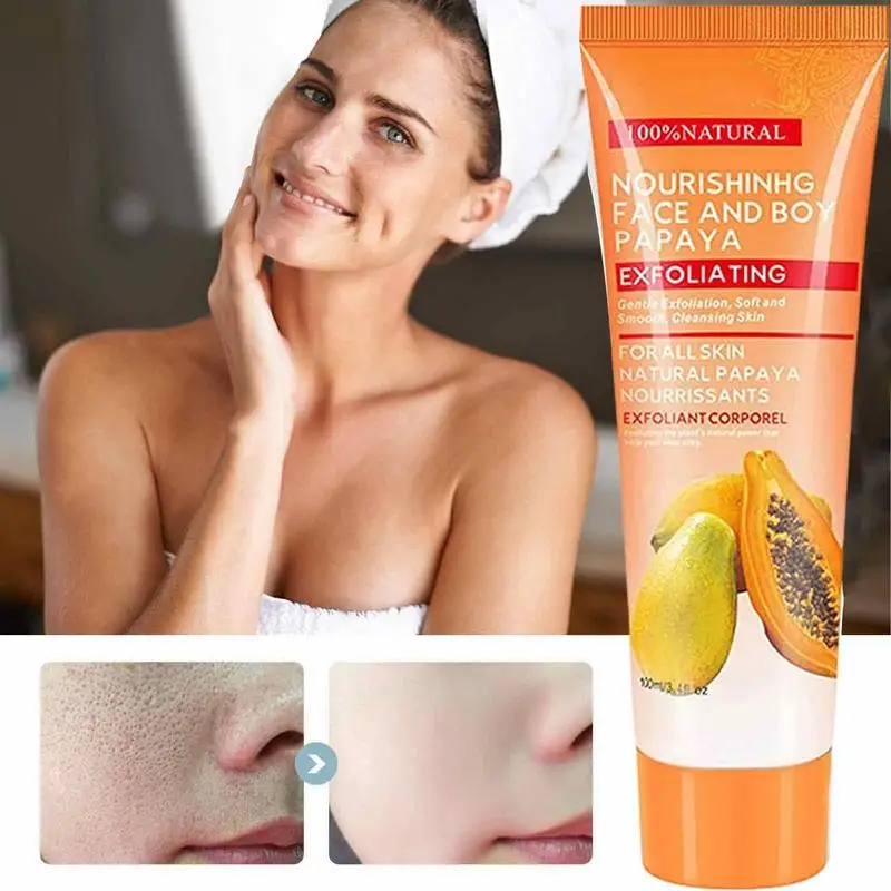 

Papaya Skin Whitening Cream Papaya Whitening Deep Peeling Cream 2023 New Peeling Scrub With Papaya Extract For Face And Body