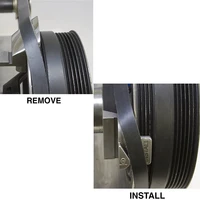truck auto cart vehicles stretch belt installer remover 2 in 1design repair tool metal material blacksilver