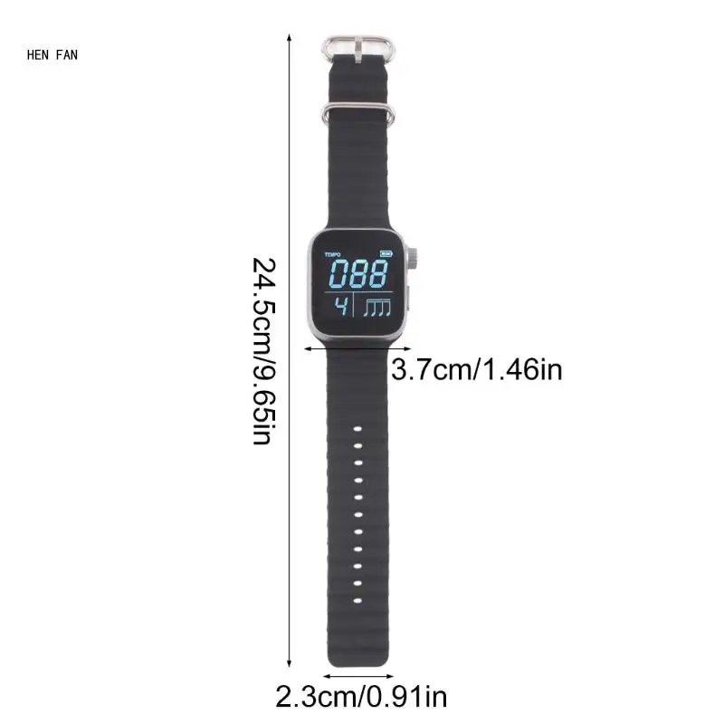 Часы с вибрирующим метрономом Портативные часы Тихий метроном вибрацией M89D