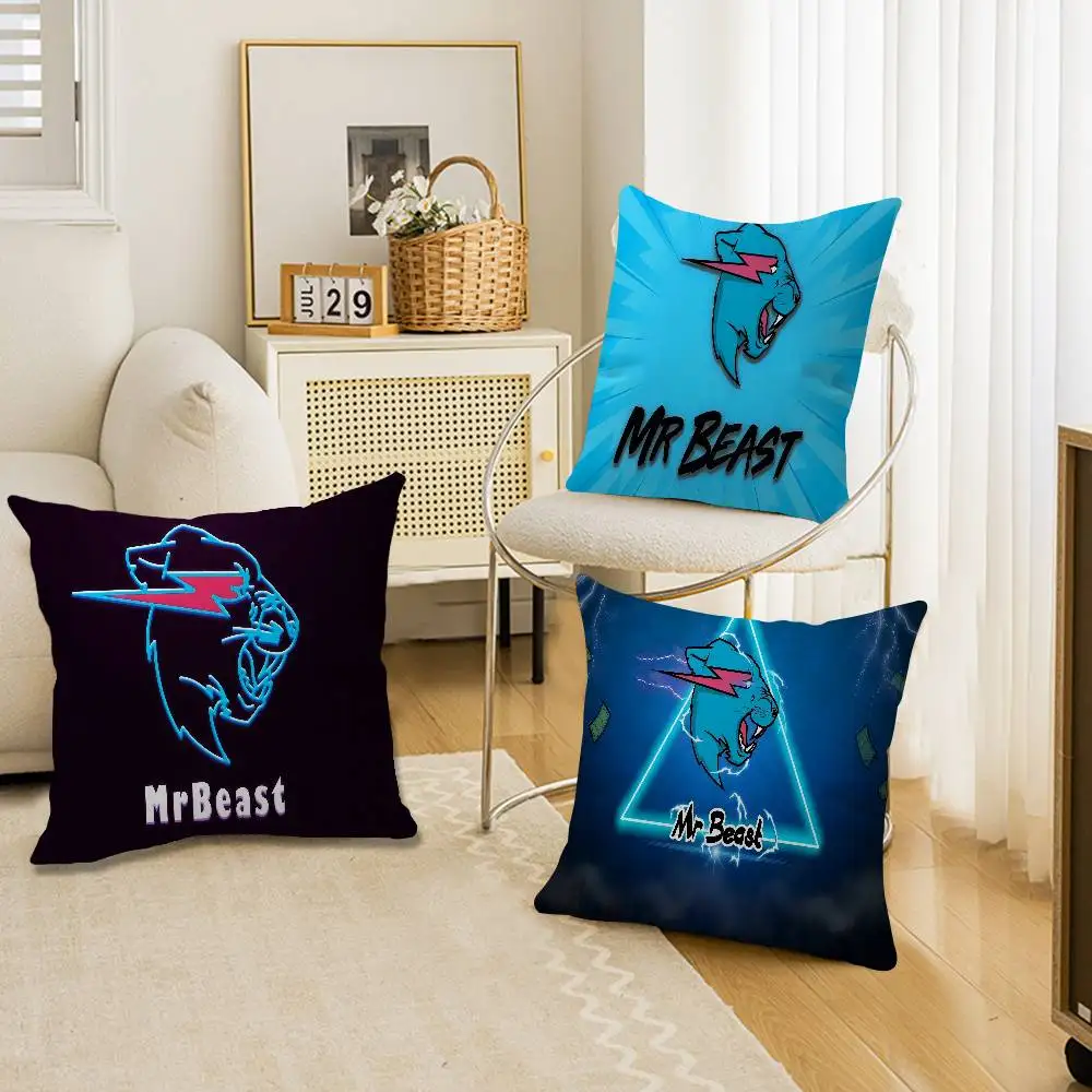 Чехол для подушки Individual Creato Mr-B-Beast, чехол для автомобильной подушки, чехол для дивана, автомобиля, рождественский подарок, 40x40 см, 45x45 см (art.: 3920db3543bc5) - 3920db3543bc5