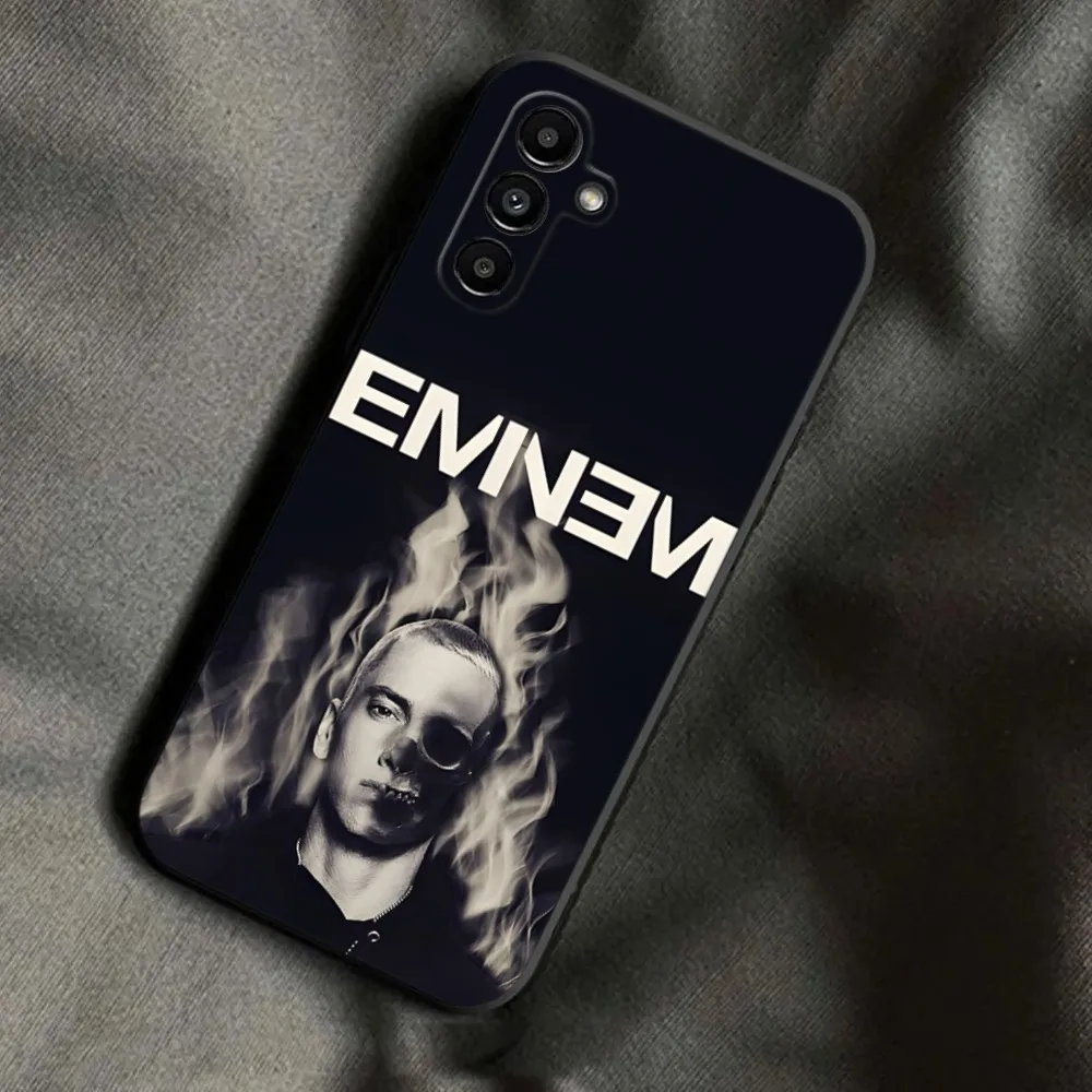Чехол для телефона E-Eminem Rapper Rap God Samsung Galaxy A13 A21s A22 A31 A32 A52 A53 A71 A80 A91 мягкий черный