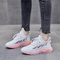 sneakers shoes women jelly casual shoes light running shoes mesh flyknit sport shoes white tennis shoes fashion walking shoes