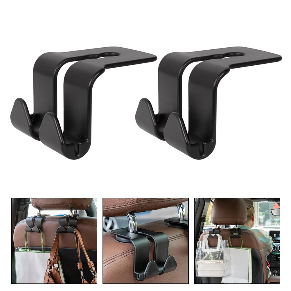 

Car Back Hook Car Coat Hook Headrest Hooks Back Headrest Clips Purse Hanger for Car Car Backseat Organizer