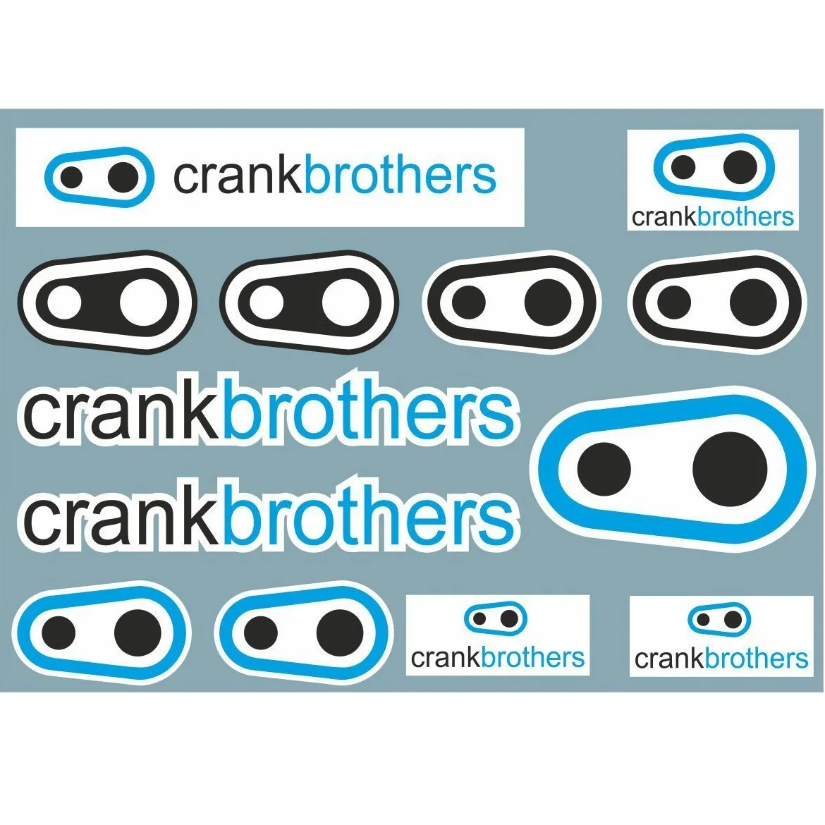 

Crank Brothers Decals Vinyl Stickers Frame Sticker Crank Replacement Adhesive Set 13 Pcs