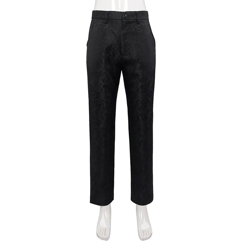 

2023 New European and American Men's Pants Solid Color Fashion Steam Punk Vintage Pants