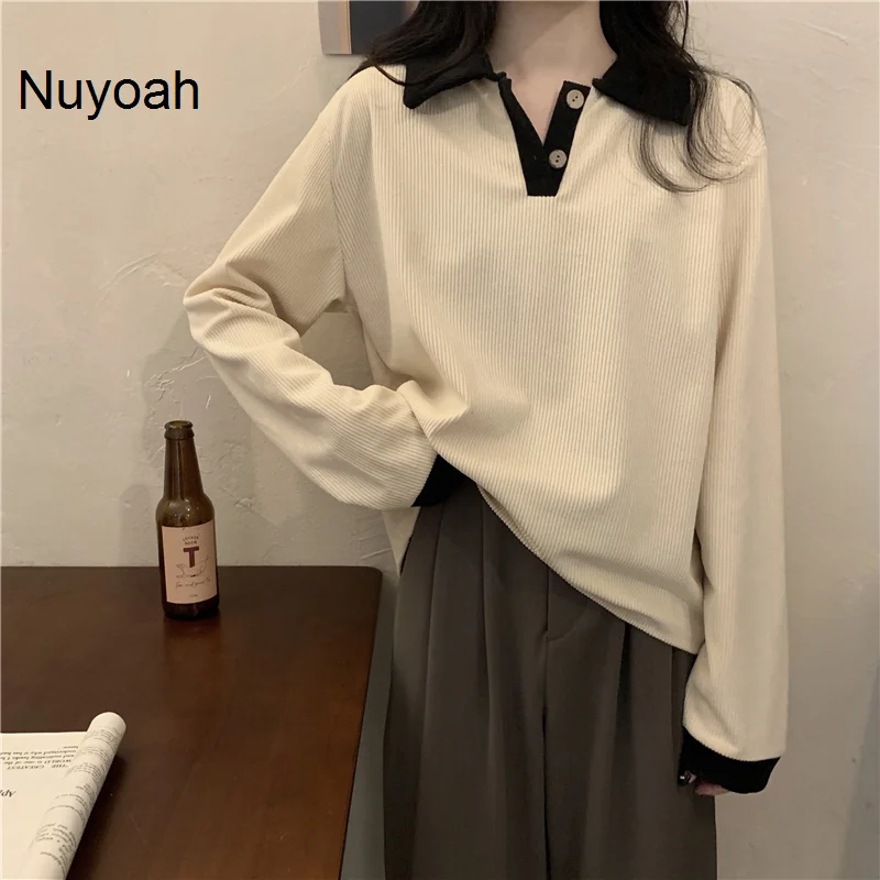 

Женская зимняя футболка с длинным рукавом и воротником-поло