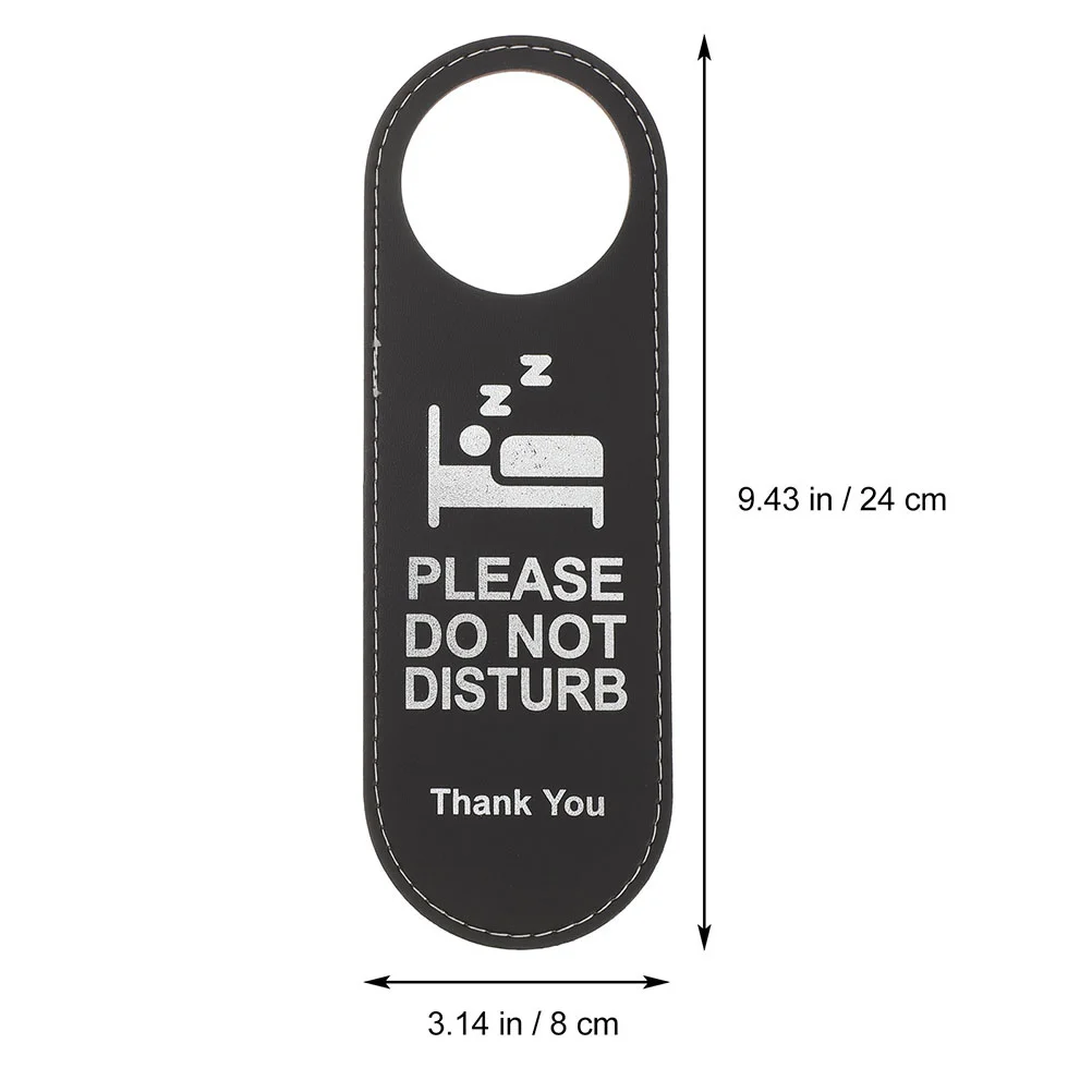 3 шт. кожаные дверные вешалки не беспокоить