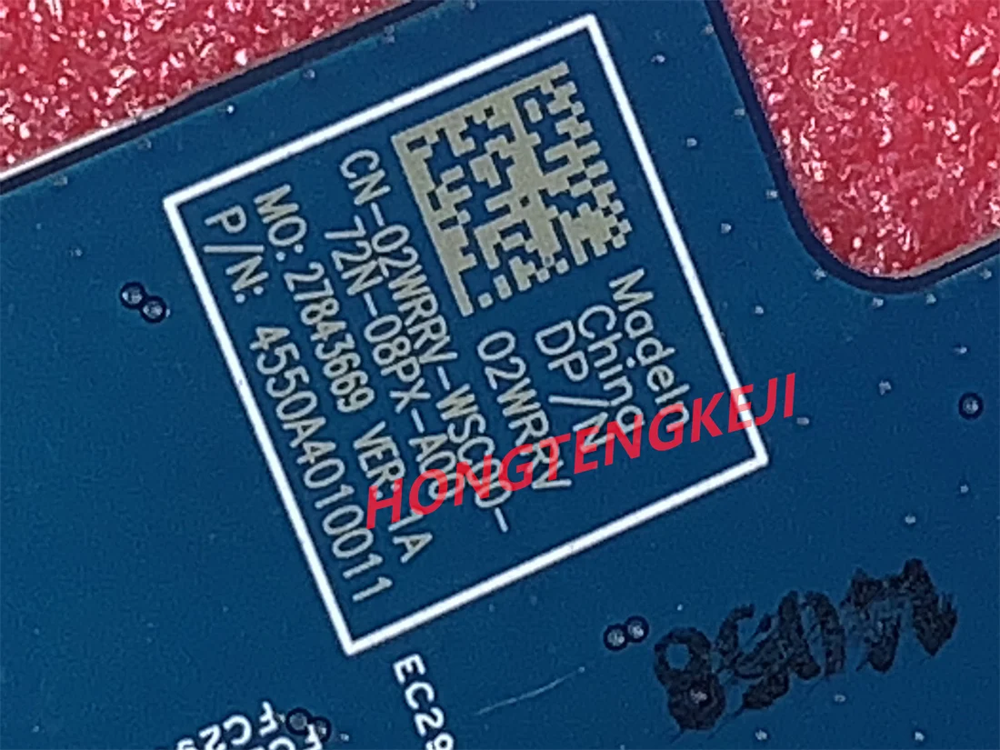 

Подлинная б/у материнская плата для ноутбука Dell Chromebook 13 2WRRV 02WRRV CN-02WRRV CEL 3855U CPU 4 Гб RAM 16811-1