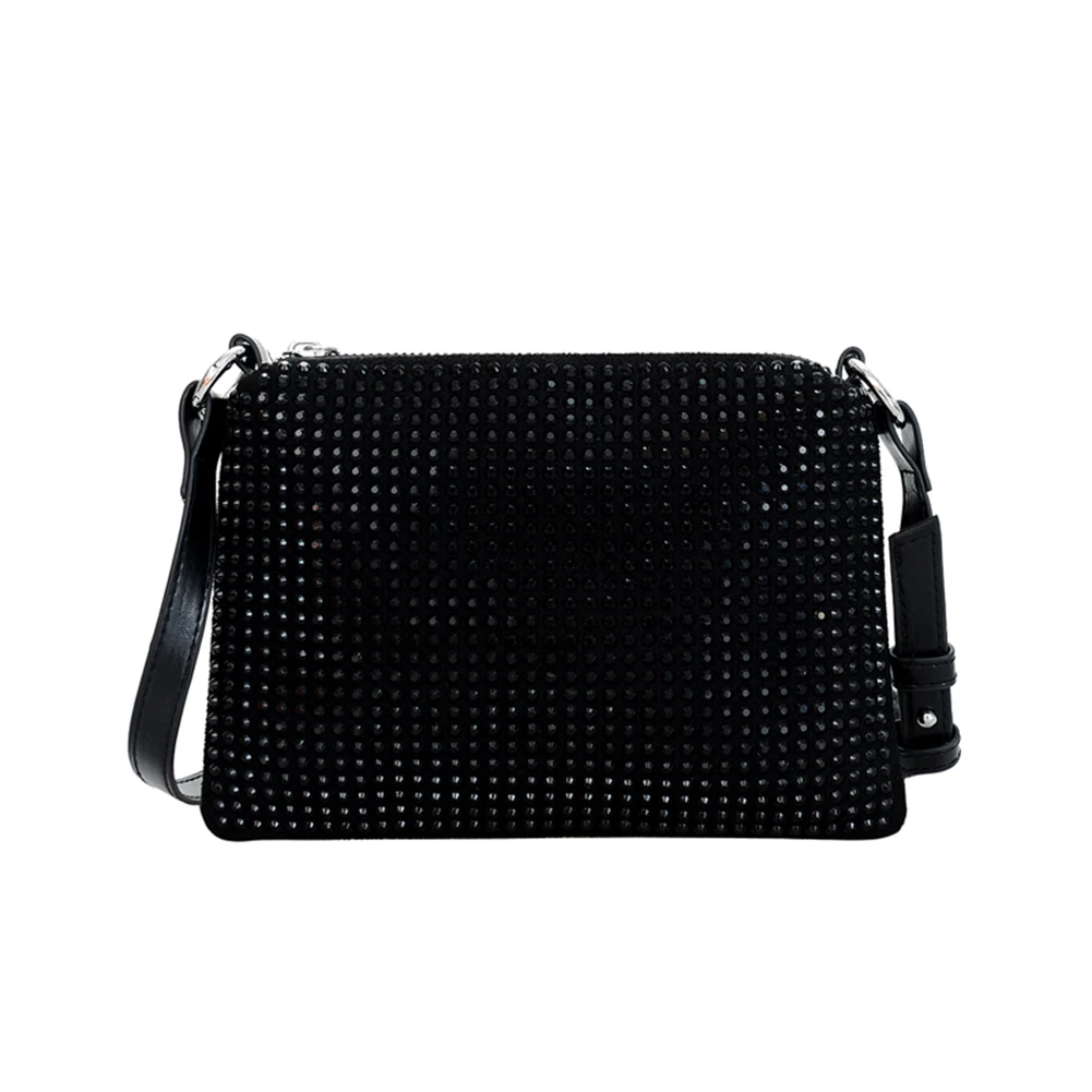 

Elegant Women Rhinestones Evening Clutch Handbags Shiny Dinner Party Wedding Shoulder Underarm Bag for Women
