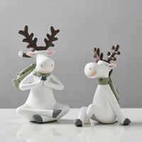 small ornaments decoration for home living room shelf decoration bedroom nordic ins creative lovely deer car ornament