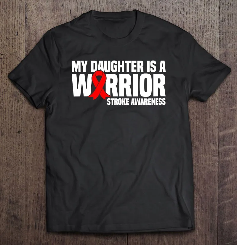 

Моя дочь-воин, красная лента, осведомленность о движении, Мужская футболка, аниме, аниме, футболка, одежда, кавайные Графические футболки, же...