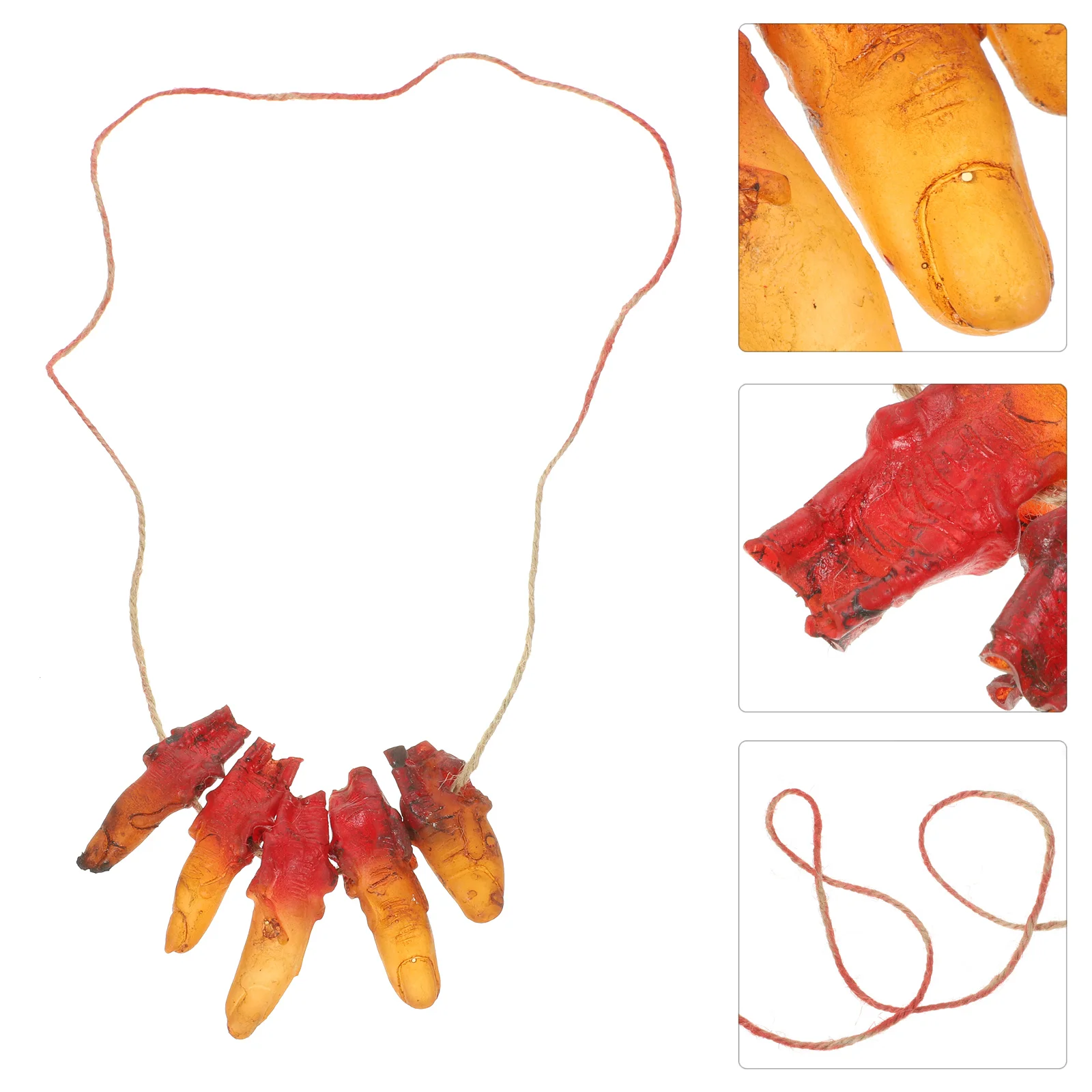 

Spooky Necklace Halloween Decor Broken Finger Hanging Ornament Pendant Party