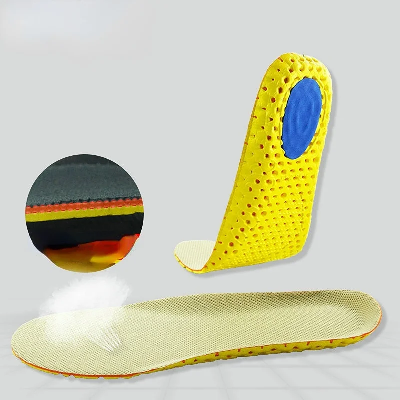 

Стельки с эффектом памяти для обуви, сетчатые дышащие, дезодорирующие, для бега, ортопедические для мужчин и женщин