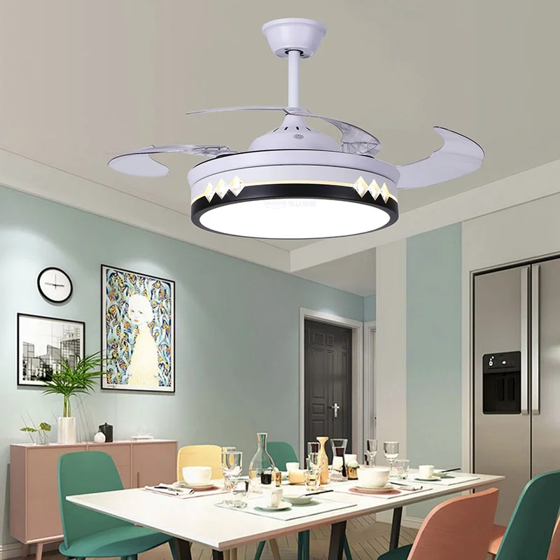 

Подвесная люстра со светодиодной подсветкой, невидимый инвертор с дистанционным управлением, для гостиной, столовой, спальни, современный светильник