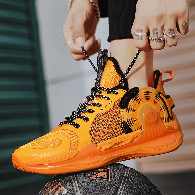 Professional Unisex Basketball Shoes Men Design Cool Sport Shoes Wearable Training Basketball Boots Men Women High Top Sneakers