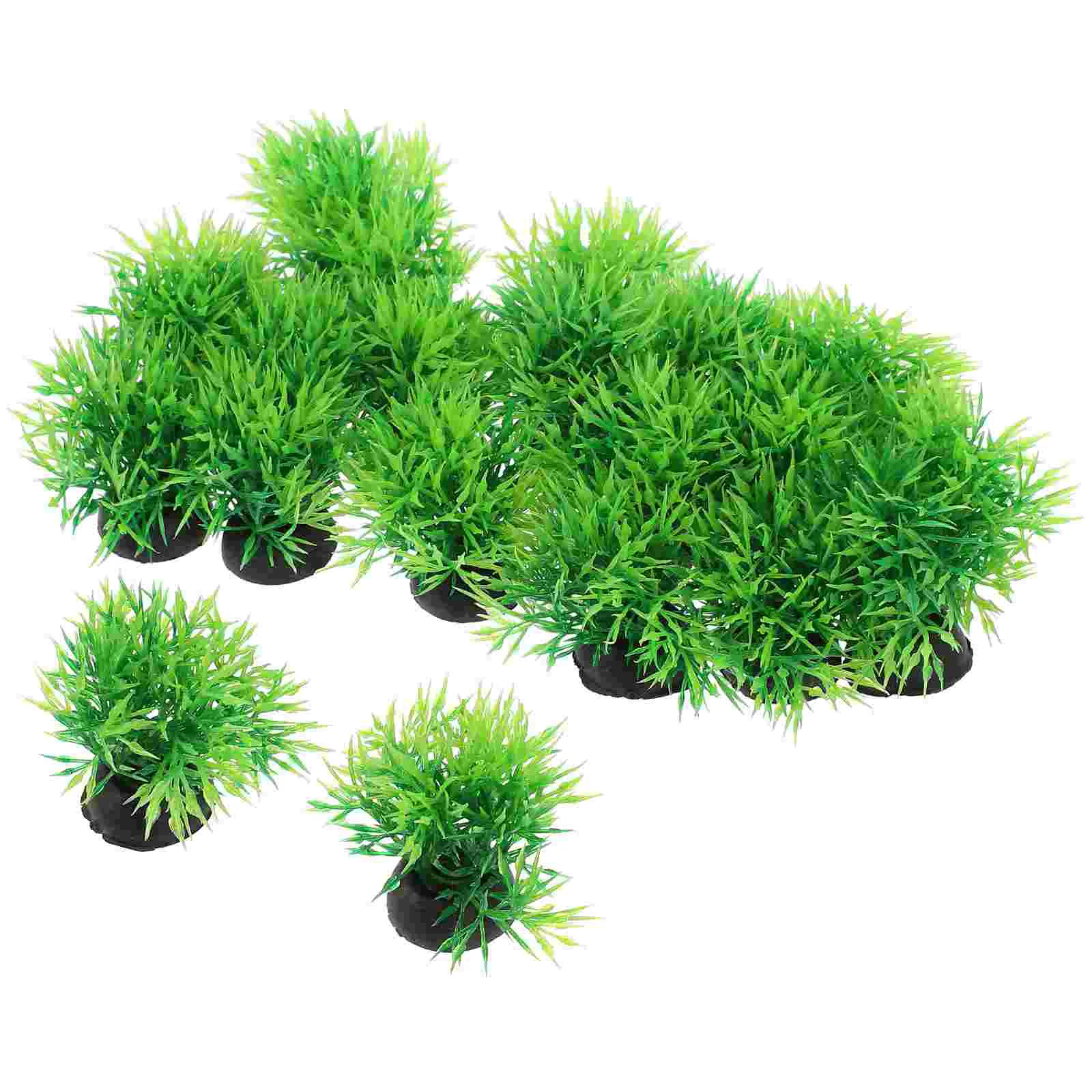 

20 Pcs Aquarium Landscaping Fish Tank Decoration Artificial Water Plants Plastic