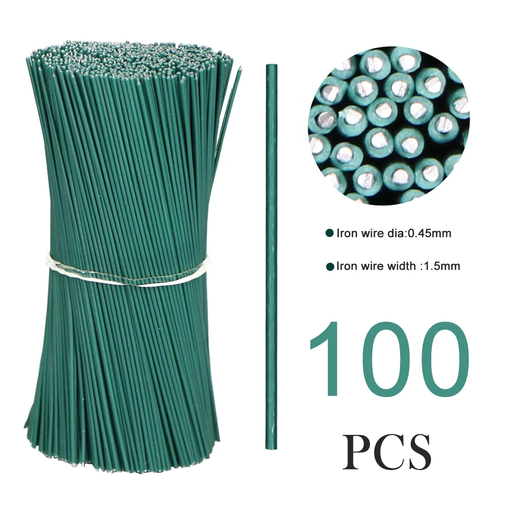 

Пластиковые многоразовые галстуки для растений 100 шт.