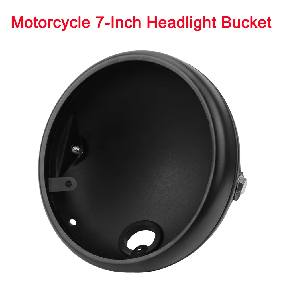 

Motorcycle Headlight 7-Inch Retro Bracket LED Headlight Shell Round Headlight Housing Mount Cover Modified Headlight Base
