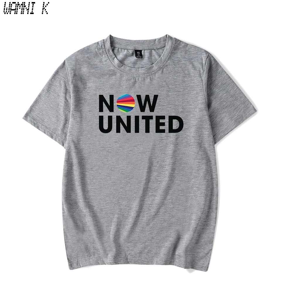 

Новинка 2021, футболка с надписью Now United, женская футболка с коротким рукавом, с надписью Better Now United, Мужская смешная футболка, топы для подростк...